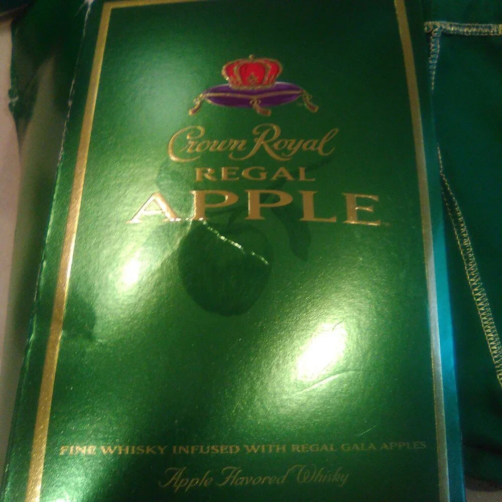 Four 1Liter Crown Royal Apple bags